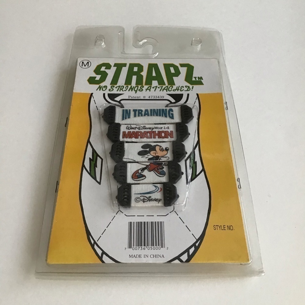 LAST 1! Disney Marathon Shoelaces Strapz No String SET OF 10 ADULT Medium NEW - Picture 7 of 12